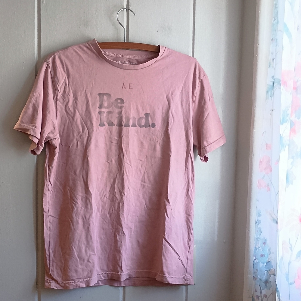 American Eagle Pink Graphic Tee Shirt